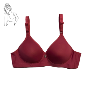 Single Padded Wireless Bra - Satin Feel Comfort Fit